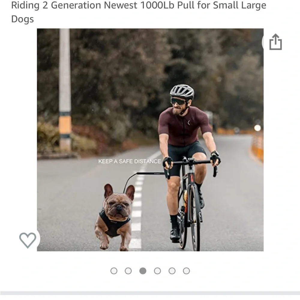 petbetf Dog Bike Leash,Hands Free Bike Leash,Attachment Bicycle Riding